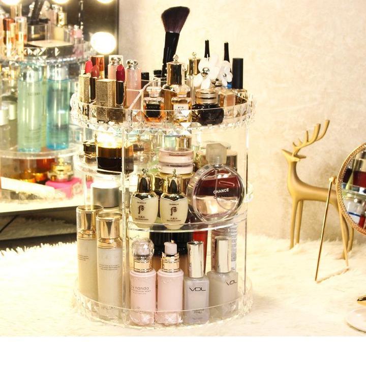 CRYSTAL COSMETIC STORAGE BOX