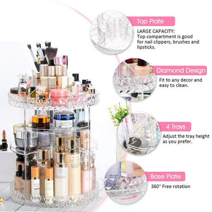 CRYSTAL COSMETIC STORAGE BOX