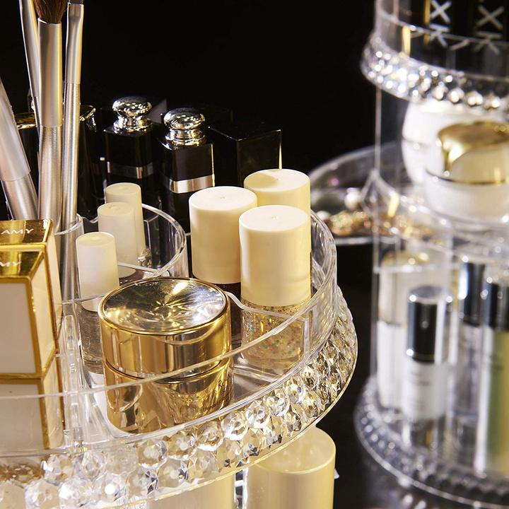 CRYSTAL COSMETIC STORAGE BOX