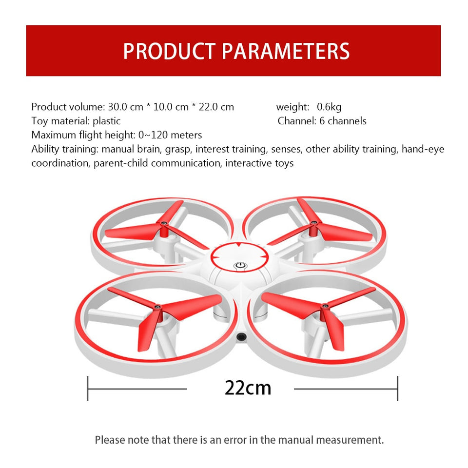 GESTURE REMOTE CONTROL FOUR AXIS SMART DRONE
