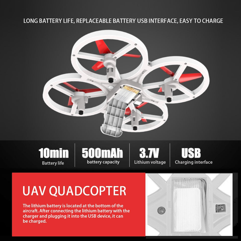 GESTURE REMOTE CONTROL FOUR AXIS SMART DRONE