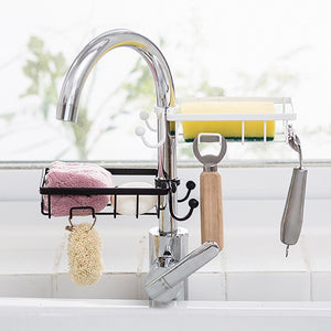 FAUCET DRAINAGE SHELF STORAGE HOLDER